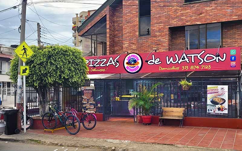 Fachada de Pizzas Watson Plazoleta de comidas El Chincá