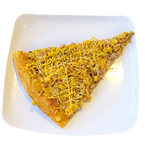Porción pizza mazorcada
